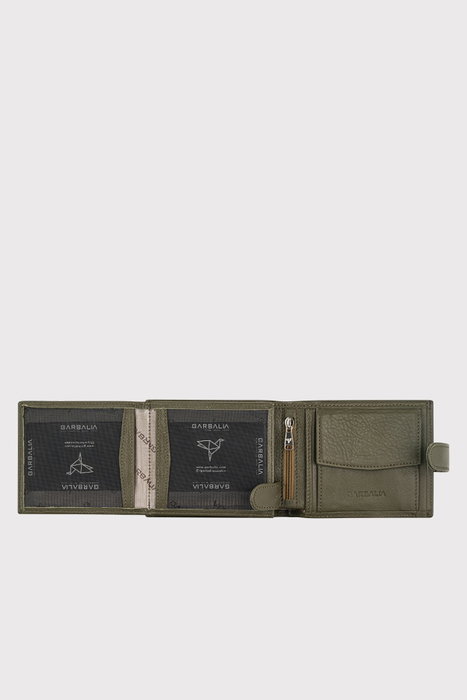 Zoozie Bags Cartera Chelsea Verde Piel Auténtica para Hombre Elegante Sofisticada Lujosa